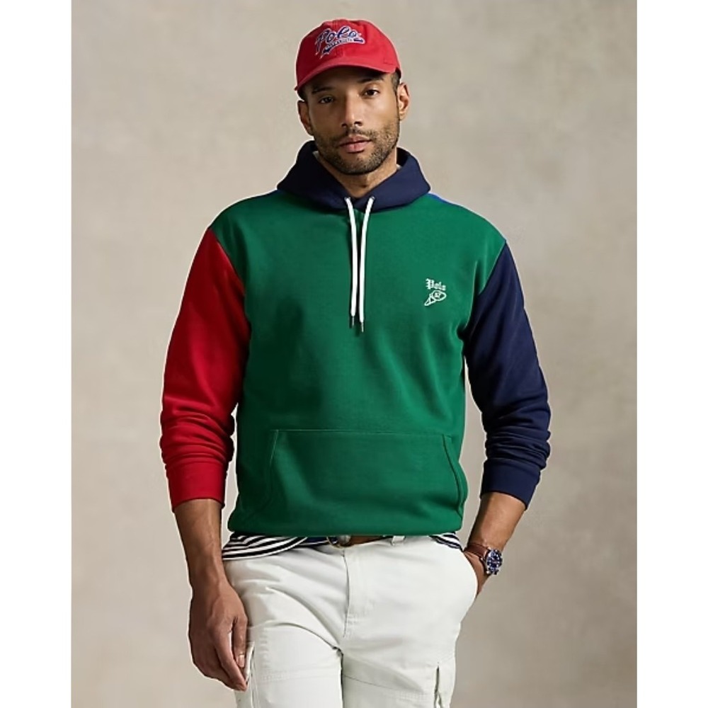 Polo Ralph Lauren Mens Color Blocked Double Knit Mesh Hoodie Men's Size 4XLT NWT - Picture 6 of 8